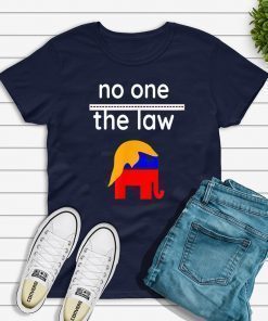 No One is Above the Law Trump Political Fun & Serious T-Shirt Limited Edition