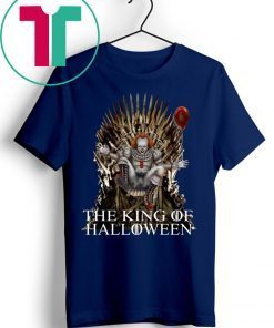 OFFICIAL PENNYWISE IT THE KING OF HALLOWEEN IRON THRONE SHIRT