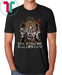 OFFICIAL PENNYWISE IT THE KING OF HALLOWEEN IRON THRONE SHIRT