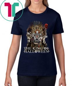 OFFICIAL PENNYWISE IT THE KING OF HALLOWEEN IRON THRONE SHIRT
