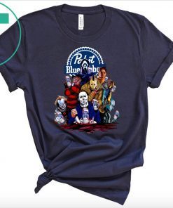 Pabst Blue Ribbon Horror Movie Characters Shirt