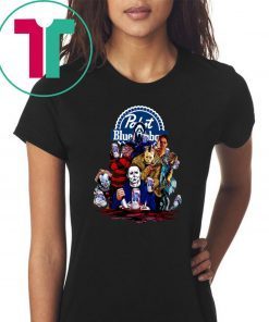 Pabst Blue Ribbon Horror Movie Characters Shirt