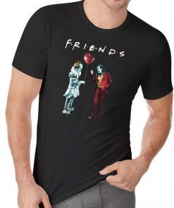 Pennywise with joker friends tv show shirt