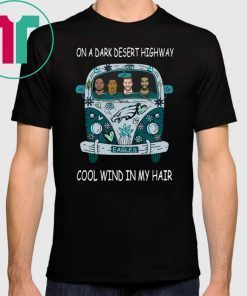 Philadelphia eagles hippie car on a dark desert highway cool wind in my hair shirt