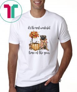 Pug its the most wonderful time of the year T-Shirt