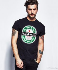 Raikkonen Heineken Just Leave Me Alone, I Know What To Do Offcial t Shirt For Mens Womens
