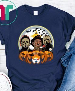 Retro Halloween Pittsburgh Steelers Jason Leatherface Freddy T-Shirt