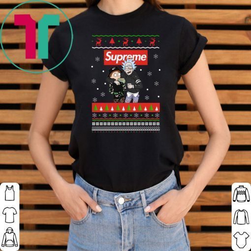 Rick And Morty Supreme Christmas Sweatshirt Funny