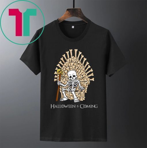 Halloween Skeleton Bones Throne Funny Shirt