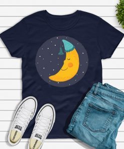 Sleeping Moon Bed Time Costume For Halloween Kid T-shirt