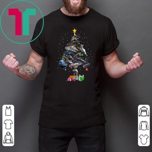 Star Wars ship Christmas tree Tee Shirt