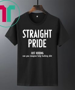 Straight Pride Just Kidding Can You Imagine Holy Fucking Shit Shirt