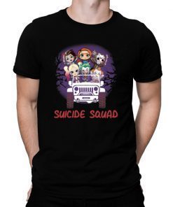 Suicide Squad Horror Movie Characters Driving Jeep Shirt