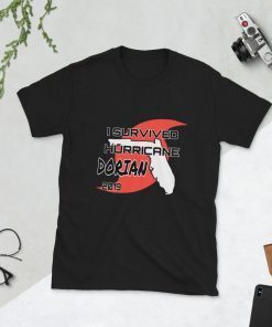 Survived Hurricane DORIAN 2019 Shirt - Florida Storm Rain Lightning Tornado Survival Tee - Short-Sleeve Unisex T-Shirt