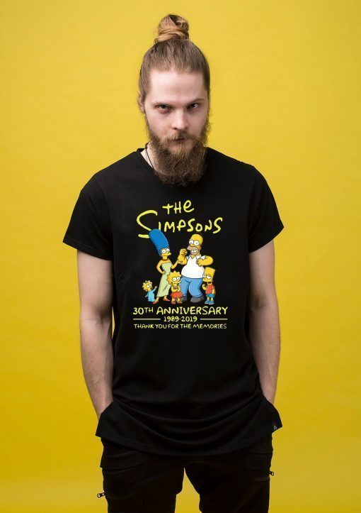 The simpsons-30th anniversary 1989-2019 thank you for memories Shirt