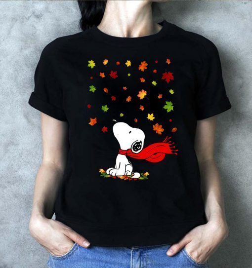 The snoopy leaf fall hello autumn Shirt