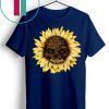Skull leopard sunflower Funny T-Shirt