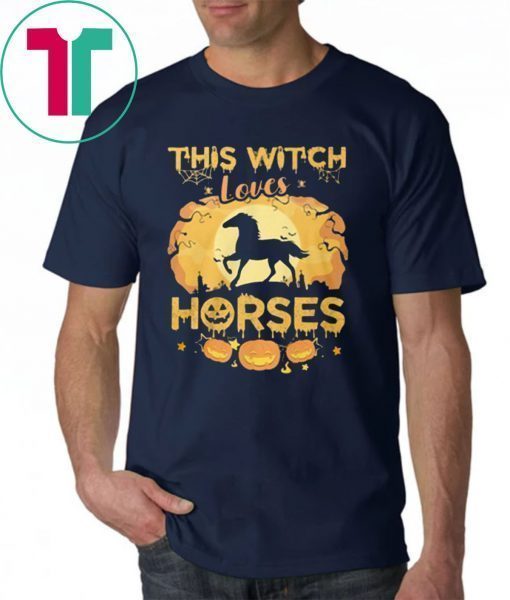 This witch loves horses halloween Offcial T-Shirt