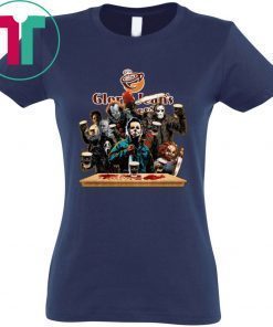 Horror Characters Drinking Gloria Jean's T-shirt Funny Halloween Gift