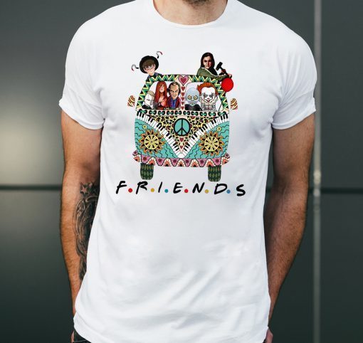 Hippie car friends movie horror movie characters T-Shirt