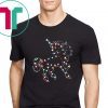 Unicorn Christmas Color light Tee Shirt