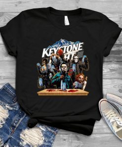 Horror Characters Drinking Keystone Light T-shirt Funny Halloween Gift