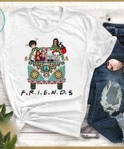 Hippie car friends movie horror movie characters T-Shirt