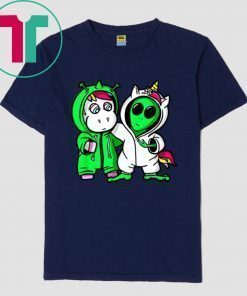 Unicorn vs Alien Costume Halloween Offcial T-Shirt