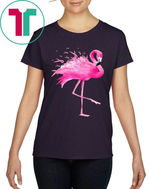 Flamingo Breast Cancer ribbon 2019 T-Shirt