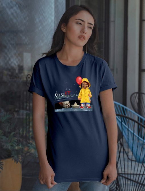 Oh Shit Chucky and Pennywise IT Unisex T-Shirt