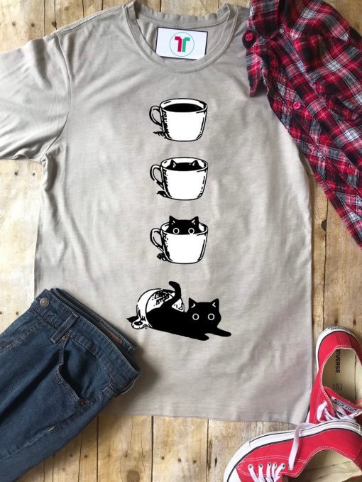 Cat in a cup Tee Shirt