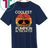 Kids Coolest Pumpkin In The Patch Halloween Costume Boys Offcial T-Shirt