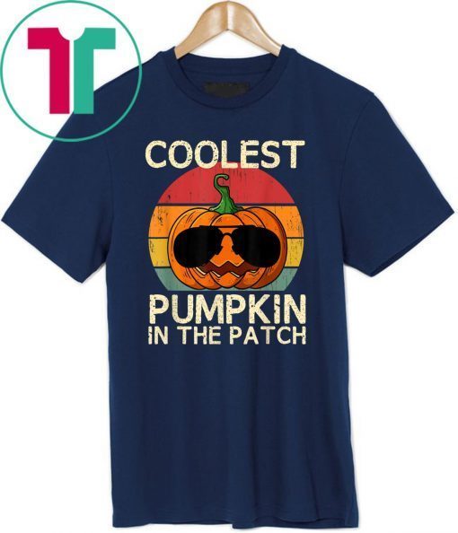 Kids Coolest Pumpkin In The Patch Halloween Costume Boys Offcial T-Shirt