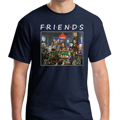 Friends Horror Halloween playing card 2019 T-Shirt