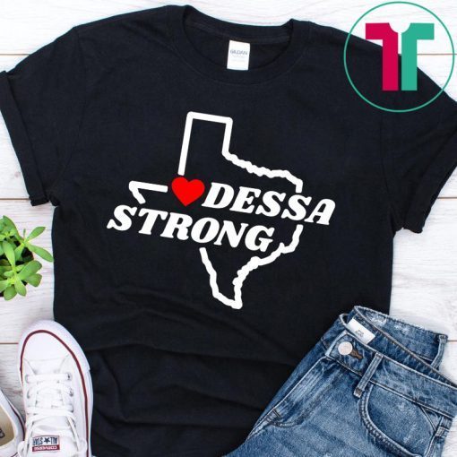 Victims Midland Odessa Strong Texas Flag Map Shirt