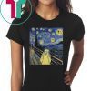 Vincent van gogh the starry night bird shirt