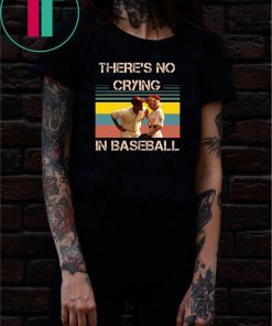Vintage there's no crying in baseball tom hanks shirt