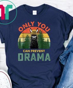 Vitage only you can prevent drama llama shirt