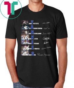 Yankees Andy Pettitte Mariano Rivera Bernie Williams Signature Shirt