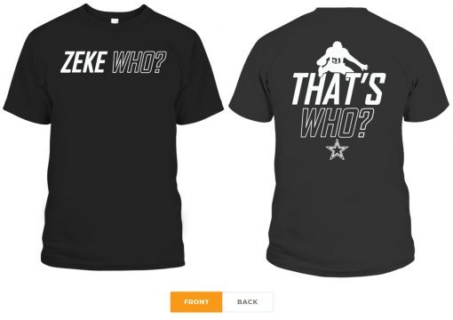 Zeke Who Ezekiel Elliott Official T-Shirt