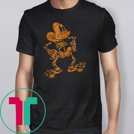 disney mickey mouse skeleton halloween Shirt