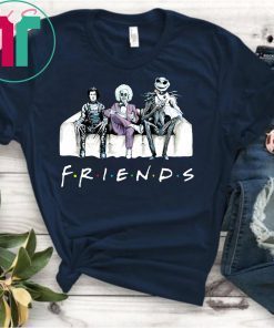 friends tv show beetlejuice edward scissorhands and jack skellington shirt