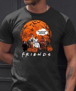 friends tv show horror movie characters and jesus and that's how l saved the haloween shirt