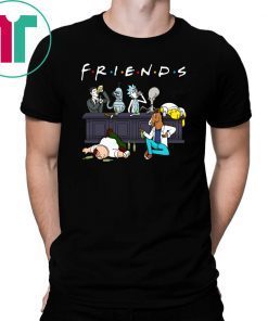 friends tv show rick and morty pete and roger drinking buddies shirt
