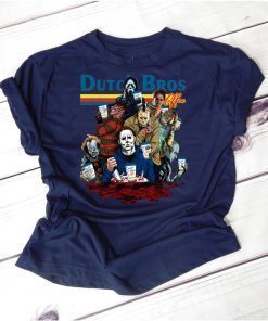 horror movie characters you can’t sit with us halloween shirt