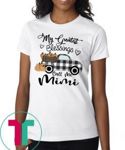 Car my greatest blessings call me Mimi Tee Shirt