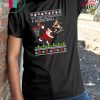 All I Want For Christmas Is A Basketball Santa Vs Reindeer Ugly Christmas T-Shirt