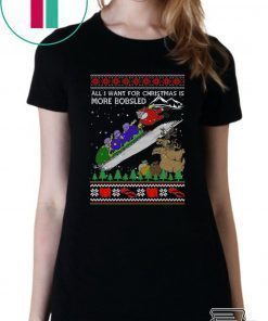 All I Want For Christmas Is More Bobsled Ugly Christmas T-Shirt