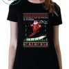 All We Really Want For Christmas Is Powder Frestyle Skiing Ugly Christmas T-Shirt
