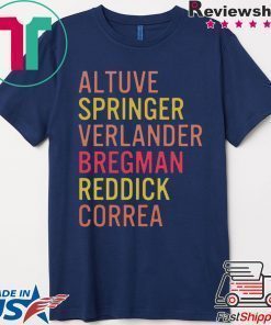 Altuve Springer Verlander Bregman Bregman Reddick Correa Astros Shirt